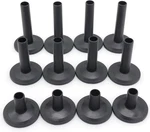 Pack Of 12 Black Cymbal Felts Sleeves, 3 Sizes Stand Sleeve, Plastic Drum. Fixed Price $14.13.