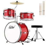 Drum Set 14 Inch 3 Piece Kids Beginners Adjustable Throne Red Eds-180mrd Eastar. Fixed Price $259.99.