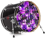 Vinyl Skin Decal Wrap Fits 22" Bass Kick Drum - Purple Graffiti. Fixed Price $49.97.