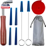 Piano Tuning Kit Professional Wrench Hammer Rubber Mutes Set 8 Pcs. Fixed Price $13.03.