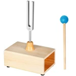 528hz Tuning Fork With Wooden Resonance Box, Aluminum Alloy & Silicone Hammer.... Fixed Price $23.84.