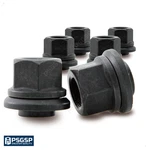 6x 6mm Sleeve Wheel Lug Nuts M22x1.5 Thread 33mm Hex Skirt Flange For Semis. Fixed Price $65.00.