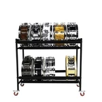Gator Cases Two-tier Snare Rack With Locking Casters. Fixed Price $169.99.
