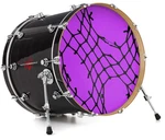 Vinyl Skin Decal Wrap Fits 22" Bass Kick Drum - Ripped Fishnets Purple. Fixed Price $49.97.