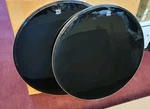 Remo Ebony Black Smooth Marching Bass Drum Heads Es-1032-00 Weatherking. Fixed Price $250.00.