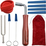 Professional Piano Tuning Kit - 9 Tools With Wrench, Hammer & Mutes. Fixed Price $17.09.