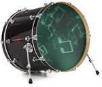 Vinyl Decal Skin For 26" Bass Kick Drum Heads Bokeh Music Seafoam Green. Fixed Price $47.95.