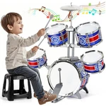 M Sanmersen Drum Set For Toddlers, Kids With Stool, Upgraded Plastic.... Fixed Price $57.81.