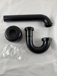 Signature Hardware 1-1/4" P-trap With High Box Flange Matte Black Sh362mb. Fixed Price $55.00.