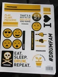 Promark Drumsticks Sticker Sheet Pmss001. Fixed Price $5.99.