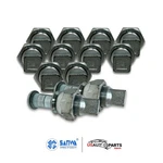 Set Of 12 Sanwa Wheel Nuts & Stud Kit Rear Left Side For Isuzu Npr Nqr 1995-2025. Fixed Price $159.98.