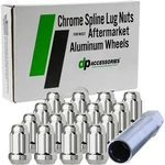 Chrome 7/16-20 Lug Nuts For Aftermarket Wheels - Closed End Spline Set Of 16. Fixed Price $47.00.