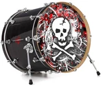 Vinyl Skin Decal Wrap Fits 22" Bass Kick Drum - Skull Splatter. Fixed Price $49.97.