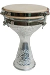 New Small Engraved Aluminum Finger Doumbek Drum - Lightweight Percussion. Fixed Price $50.01.