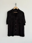 Allsaints Floral Shirt Black Short Sleeve Hawaiian Hal Mens Xl Relaxed Fit. Fixed Price $57.72.