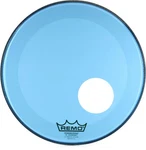 Remo Powerstroke P3 Colortone Blue Bass Drumhead - 20 Inch With Port Hole. Fixed Price $61.99.