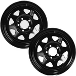 2-pack Trailer Wheels 14 Inch 14x5.5 Black Spoke Rim 5 Lug 4.5 Center. Fixed Price $109.70.