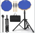 Growdaily 12 Inch Drum Pad Set With Adjustable Stand & Carrying Case. Fixed Price $31.99.