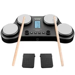 Hxw Pd405 Tabletop Electric Drum Set, With 163 Percussion Sounds, 4 Velocity-.... Fixed Price $143.56.
