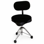 Gibraltar 9608mb Moto Style Drum Throne With Backrest - Euc. Fixed Price $151.89.