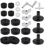 Biaungdo 23 Pcs Cymbal Replacement Accessories Set - Felts, Hi-hat Felt, Cup,.... Fixed Price $17.75.