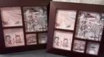 Melannco Collage Picture Frame Set Of 2 Rosewood 5 Opening 9x9 Wall Decor Nib. Fixed Price $9.99.