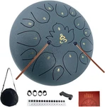12 Inch 15 Note Steel Tongue Drum With Mallets & Bag Outdoor Percussion Gift. Fixed Price $41.83.