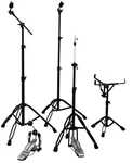 5 Pcs Drum Percussion Hardware Package Black Boom Cymbal Hihat Snare Stand Pedal. Fixed Price $189.00.