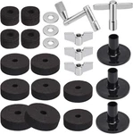 Facmogu 23pcs Cymbal Replacement Accessories, Stand Felts, Drum Felt Pads. Fixed Price $22.57.