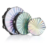 3 Pack Radiant Tambourine 6 Inch 8 10 Hand Held Wood Met.... Fixed Price $30.25.