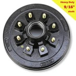 Libra Hd 12" X 2" Trailer Brake Drum 8 On 6.5" W/ 9/16" Studs. Fixed Price $94.40.