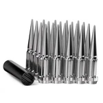 20pcs 1/2-20 Spike Lug Nuts Chrome, 1/2 X 20 1/2"-20 Silver Pack - Spline. Fixed Price $64.35.