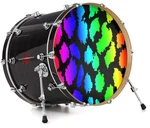 Vinyl Skin Decal Wrap Fits 22" Bass Kick Drum - Rainbow Leopard. Fixed Price $49.97.