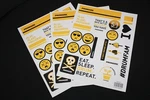 3 Pack Of Promark Drumsticks Sticker Sheet Pmss001. Fixed Price $13.99.