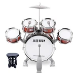 M Sanmersen Toddler Drum Kit Kids Toy Jazz Set 5 Drums With Stool Mini B.... Fixed Price $83.99.