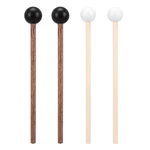 Mbaiyo 4 Pcs Steel Tongue Drum Mallets, 5.9 0.45in, Black And White. Fixed Price $11.24.