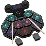 Electronic Drum Set - Yuoioyu Electric Roll Up Portable Kit Mid.... Fixed Price $48.44.