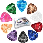 Rotopata Guitar Pick Holder With 30 Celluloid Picks (5 0.5,0.58,0.75,0.84,1. Fixed Price $14.37.