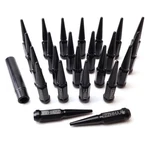 24pcs 14x2 Black Cone/conical Bulge Seat Wheel Spike Lug Nuts With 1 Socket K.... Fixed Price $58.34.