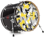 Vinyl Skin Decal Wrap Fits 22" Bass Kick Drum - Sexy Girl Camo Yellow. Fixed Price $39.97.