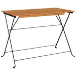Folding Bistro Table - Portable Solid Wood Acacia With Steel Frame Vidaxl. Fixed Price $83.99.