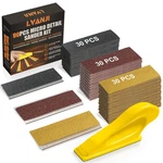 Lvanji 90pcs Premium Micro Detail Sander Kit, Updated 3-in-1 Mini Hand.... Fixed Price $11.32.