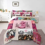 Manfei Cowgirls Comforter Set Queen Size, Western Cowboy Bedding 3pcs For.... Fixed Price $46.09.