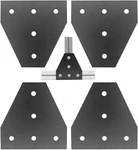4 Pcs Joint Plate, Ttzeze Surface Anodic Oxidation Black T Shape Corner Bracket. Fixed Price $46.31.