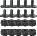 Meetoot 10 Sets Cymbal Stand Felt Washer Kit Plastic Drum Black. Fixed Price $14.76.