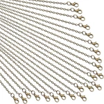 Tecunite 24 Pack Bronze Link Cable Chain Necklace Diy Necklaces 20 Inch. Fixed Price $12.44.