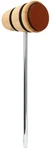 Low Boy Leather Daddy Bass Drum Beater - Natural W/ Black Stripes. Fixed Price $40.00.