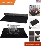 Drum Rug, 5x 6 Ft Mat Carpet Music Rug With Non-slip Bottom, Soundproof .... Fixed Price $88.50.