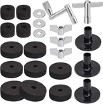Facmogu 23pcs Cymbal Replacement Accessories, Stand Felts, Drum Felt P.... Fixed Price $19.37.