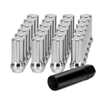 Dynofit 14x1.5 Chrome Lug Nuts Set, 24pcs 7 Spline Drive Wheel Nut For Silver.... Fixed Price $39.42.